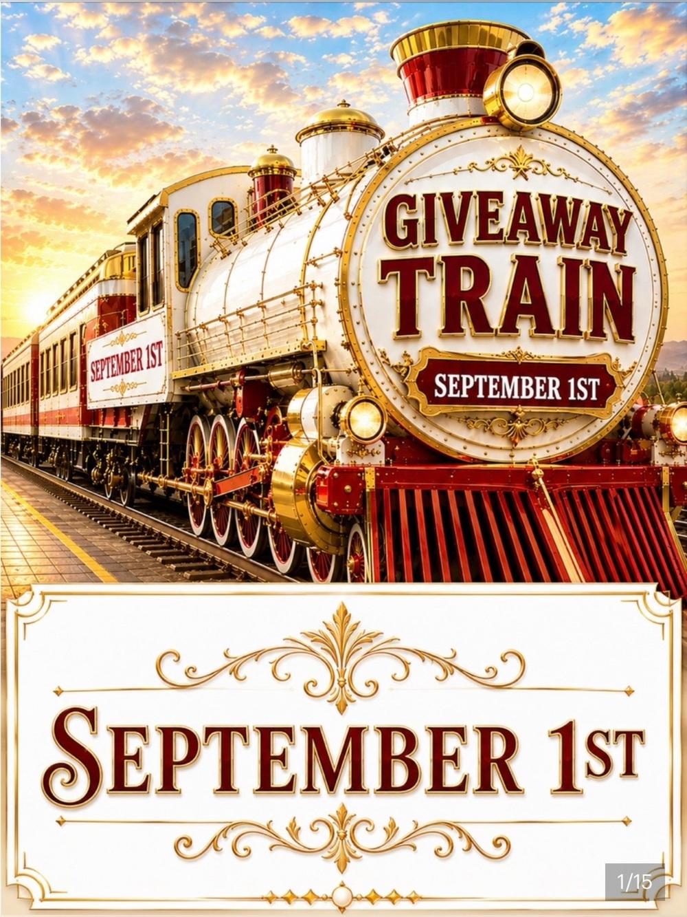 minmor719 is on the Giveaway Train September 1st  11-12 EST